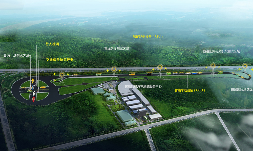 大型封閉式車路協(xié)同自動駕駛測試場